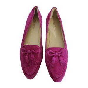 Sh103 Talbots Francesca Pink Suede Driving Loafers 9.5